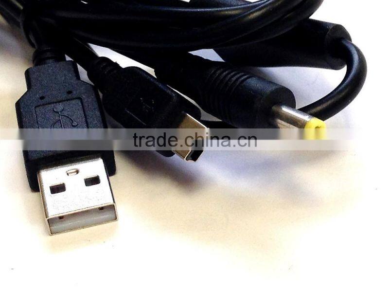 1.2m Dual 2 in 1 Charge & Data USB Cable For SONY PSP 1000 2000 3000 / PS3 Controller usb cable