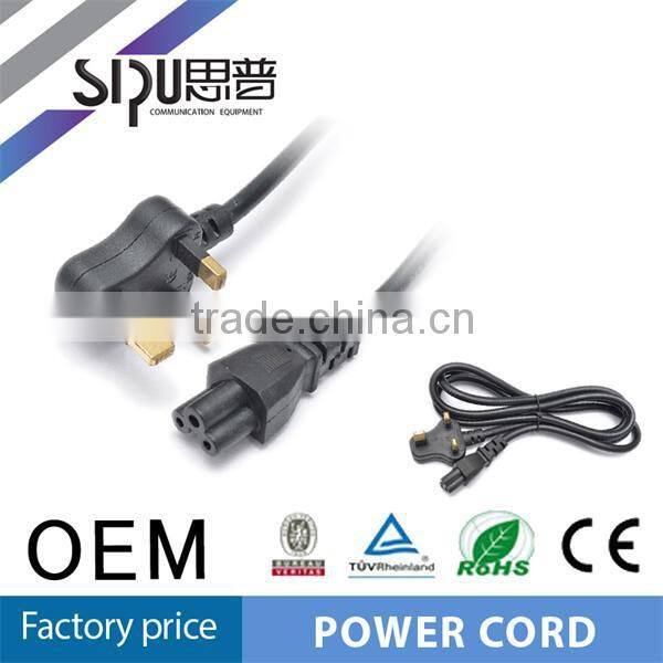 SIPU high quality SA colored power cord with braided for laptop