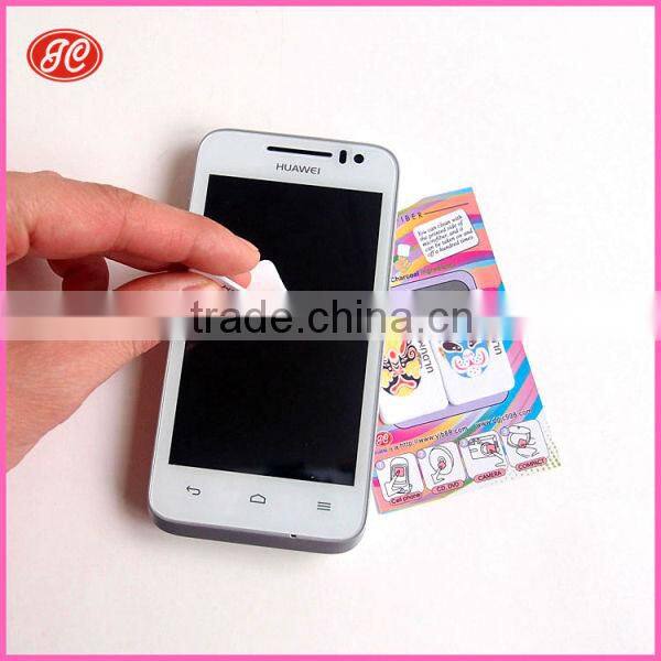 Self-adhesive Microfiber Sticky Screen Cleaner For iphone ipad