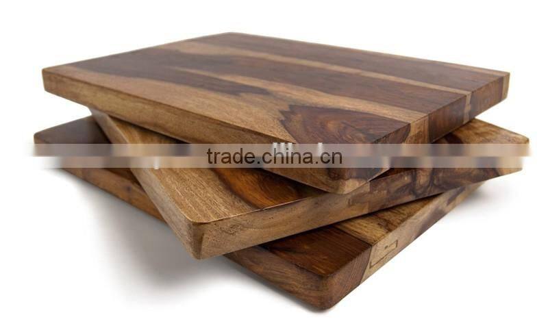 Acacia Gripperwood Gourmet Sheesham Cutting Board, 10 by 15-Inch