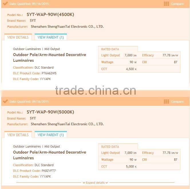 gas station led canopy lights 120lm/w led corn light ul ce rohs listed led garden light