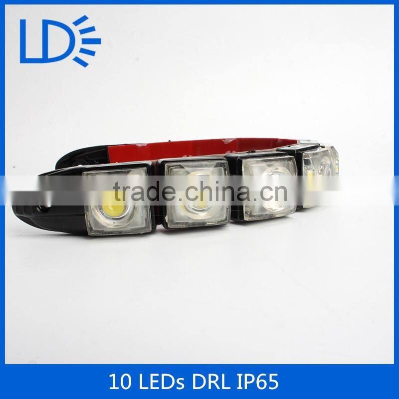 Universal Popular White Car Flexible LED COB Day Lights DC12V Automobiles COB DRL Fog Light