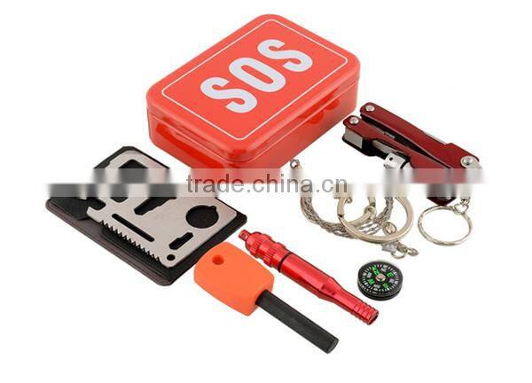 Outdoor Travel Portable SOS Emergency Equipment Survival Emergency Kits