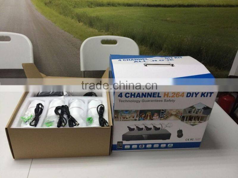 AHD DVR 4CH with hd 1080P ahd security camera system(JYR-9711AHD-Kit)