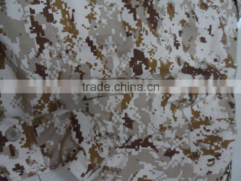 Sale 85% polyester 15% cotton ripstop desert digital camouflage stock russian military uniform