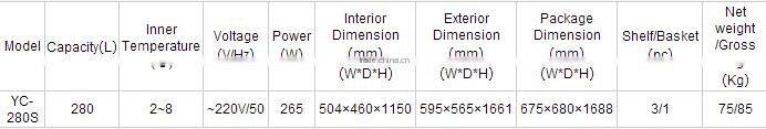 2~8 degree pharmacy medical refrigerator