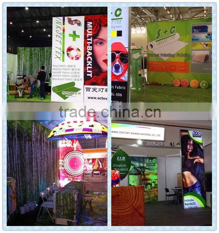 polyester white crisp flag fabric for digital printing