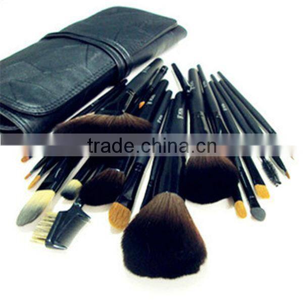 Wholesale 11pcs Long blue ferrule Cosmetic makeup brushes,Two tone Makeup brush set