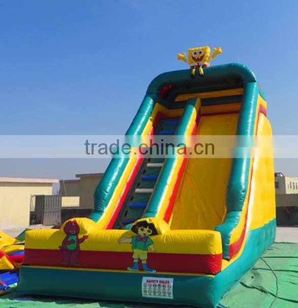 Hola giant dolphin inlfatable water slide for sale