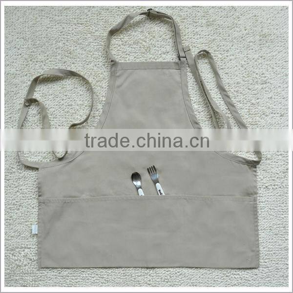 Center Divided Patch Pockets Solid Aprons Wholesale