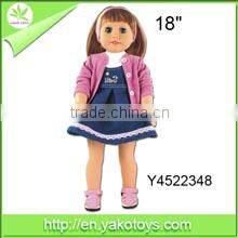 18 inch new plush lovely fashion cute hottest toy doll