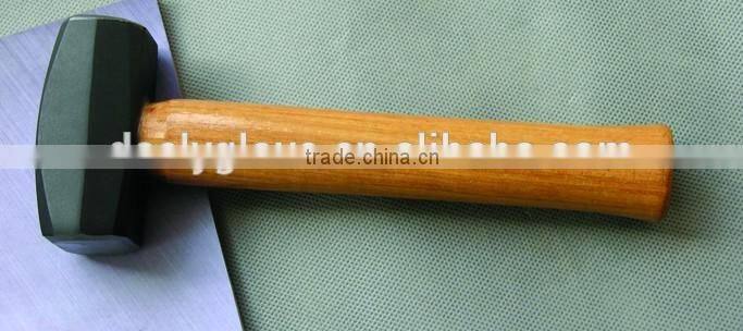 double-face sledg hammer with wooden handle/fiberglass handle/plastic handle 25lb sledge hammer steel handle sledge hammer
