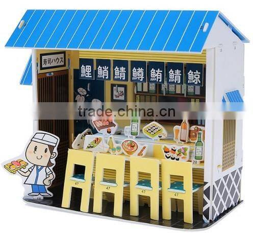 Promotion 3D puzzle shop store toys for girls