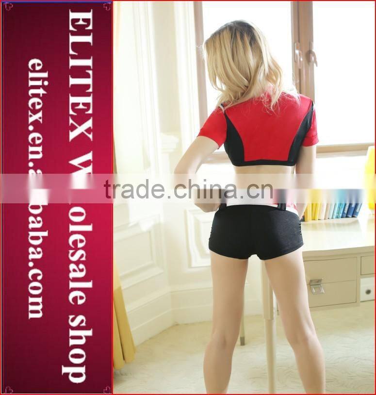 2015 Wholesale newest fashion design sexy cheerleader costume
