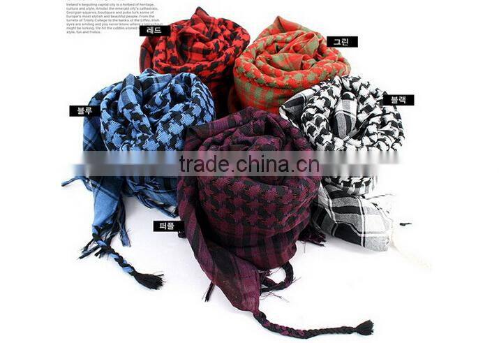 Cheap New Unisex Women Men Checked Arab Grid Neck Keffiyeh Palestine Scarf Wrap 2015 Hot Sale