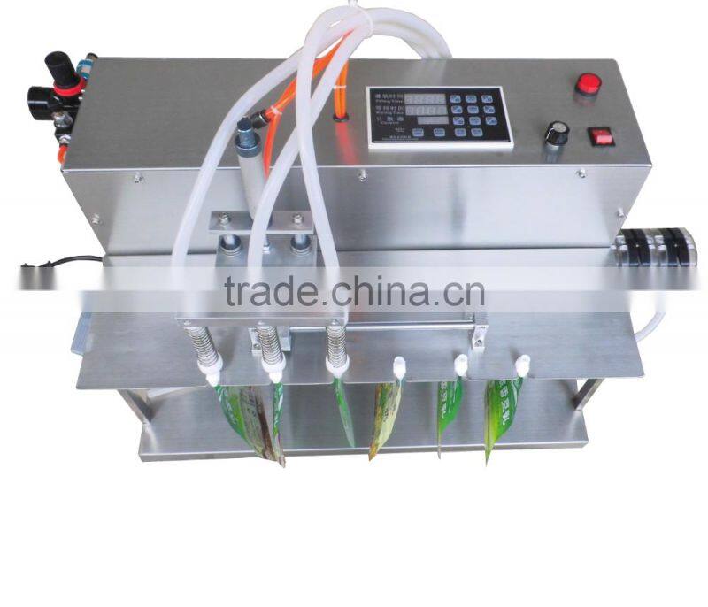 Electric Digital Control 6L Flow Rate 3 Nozzles Spout Bag Filling Machine For Spice Water