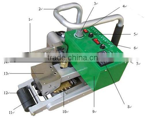 Butt fusion welded fitting HDPE liner welding machine