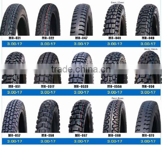 Asian Top Quality Rubber Motorcycle Tire 80/80-17