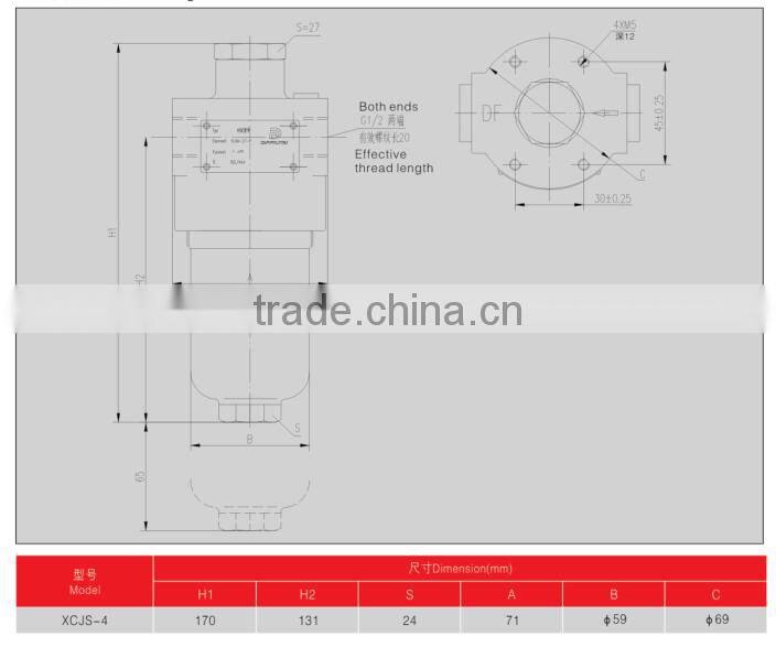 XCJS-4 Hydraulic Pressure Line Pilot Valve Filter For Oil Filter Machine