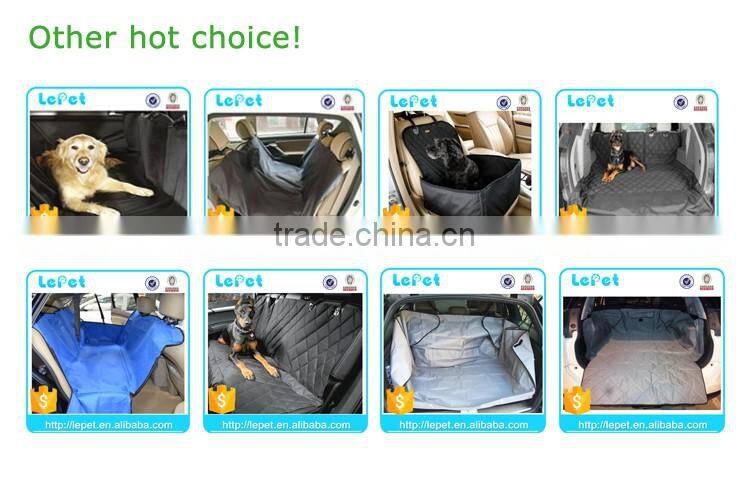 Soft Quilted foldable Waterproof Hammock Pet car Seat Cover with side flaps