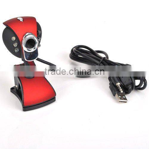 USB 50.0M 6 LED Webcam Camera Web Cam With Mic for Desktop PC Laptop