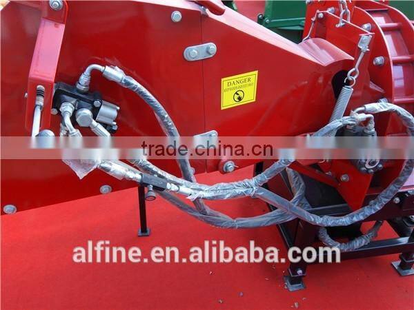 CE approved tractor PTO driven wood chipper with hydraulic feeding