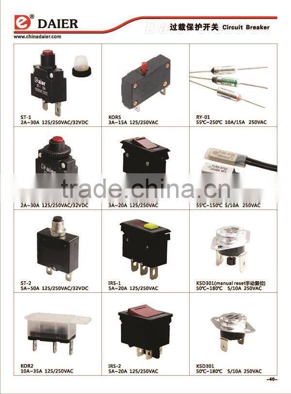 KSD301 Thermostat 250V 10A/Snap Switch Thermostat