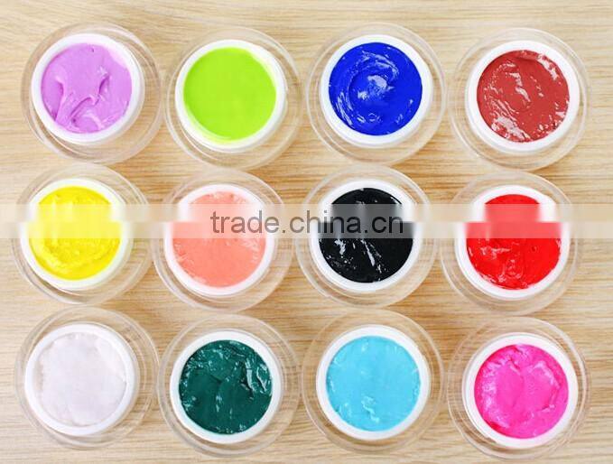 12colors 3d carved gel for Nail Art Design