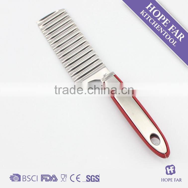 0300003 Novel designed stainless steel knife with wave shape carving knives
