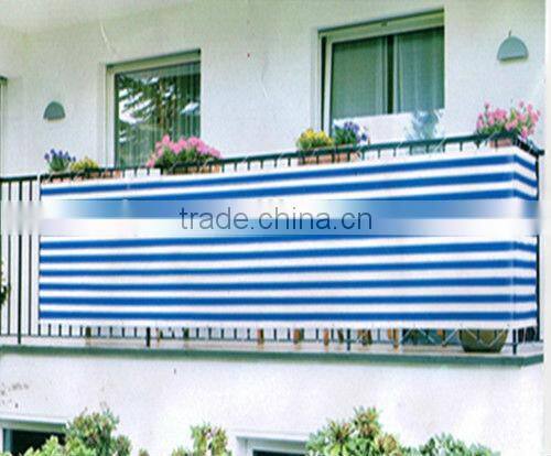 HDPE virgin anti UV balcony sun stripe shade sail