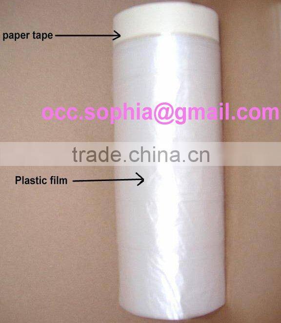 paper taped masking film, paint masker