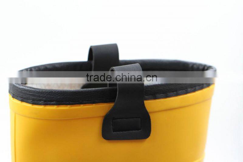 Work shoes with fur lining, pvc safety boots for men and women ,PVC rain boots