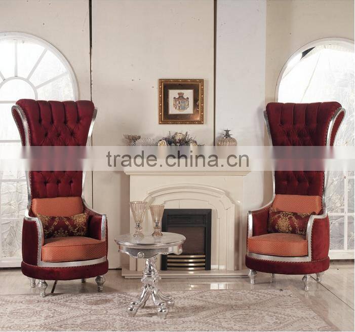 BISINI Fashionable Living Room Set, European Style Queen Throne Sofa Chair, Classic and Royal High Back Chair (BF01-X1196)