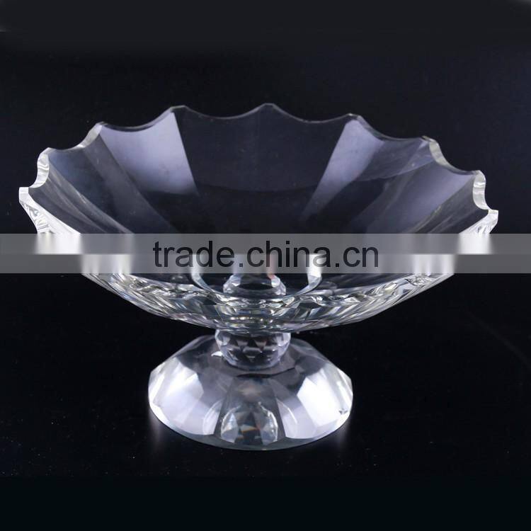 Best selling OEM design clear crystal cake stand wholesale