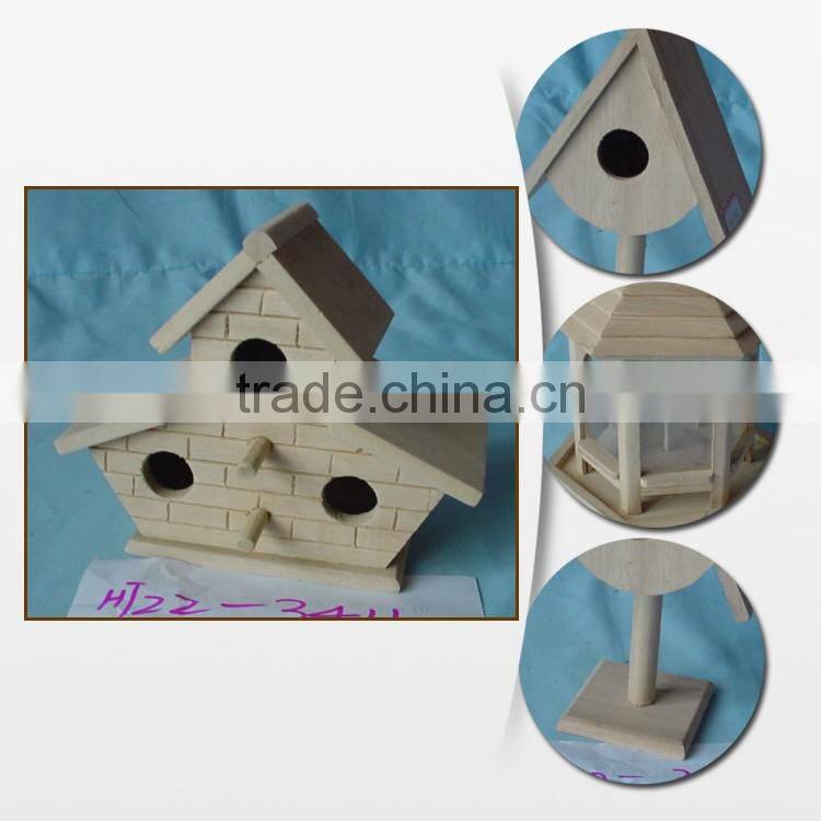 Custom Hanging Small Wooden Bird Houses Feeder