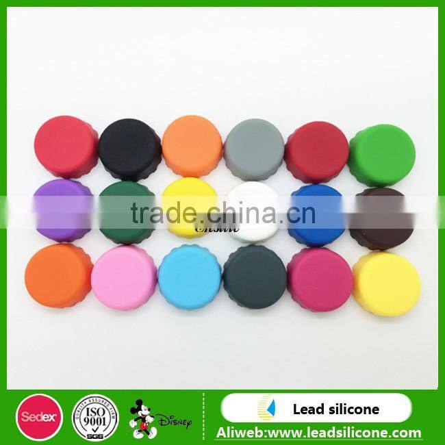 Colorful Reusable Silicone Beer Bottle Caps,Silicone Beer Saver Wine Bottle Stopper