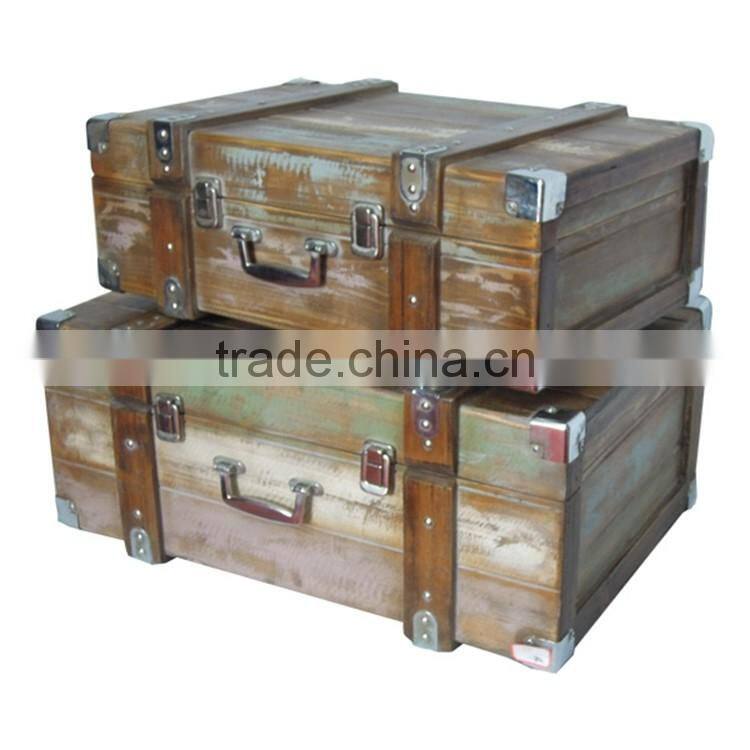 Antique Personalised Wooden Box Customized Multipurpose Storage Crates