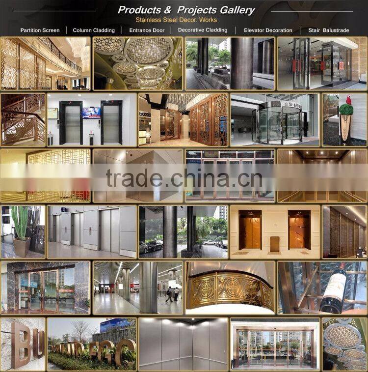 Customized Steel Room Divider Screen Partition For Hotel KTV Bar Commercial Decoration