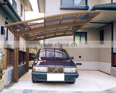 2017 Trade Assurance New style aluminum polycarbonate covering aluminum car canopy