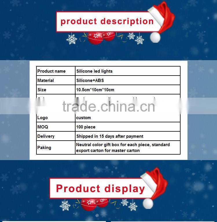 cap shaped silicone cover flexible battery operated decorative lamps