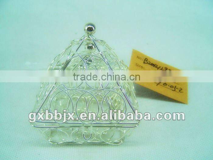 Set of two metal Christmas gift packaging box for wholesale