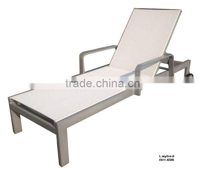 New Garden Sling Furniture Poolside Sun Lounger