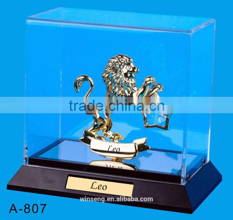 24K gold plated Zodiac Sign Taurus Stand Packed in Acrylic Box