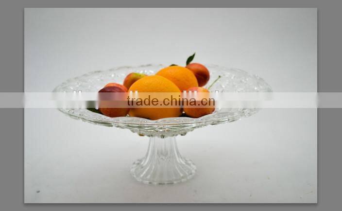 Colored Footed Glass Plate