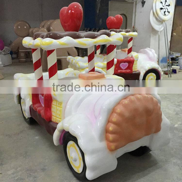 FRP candy car decoration