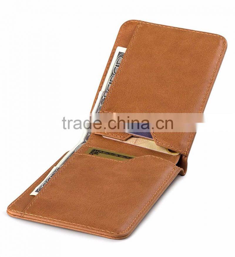 100% Genuine cowhide Leather rfid Card Holder Credit Bank Card holder
