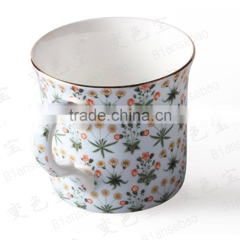 Magic Flower Mug Color Changing Ceramic Cups