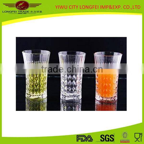 Cheap Transparent Glass Juice Drinking Cup With Larger Mouth