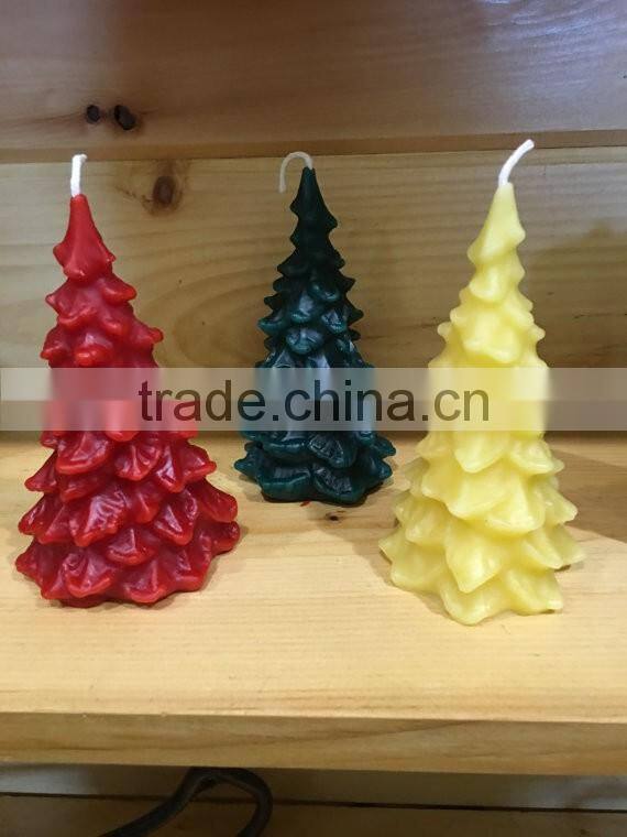 Christmas tree candles 100% beeswax
