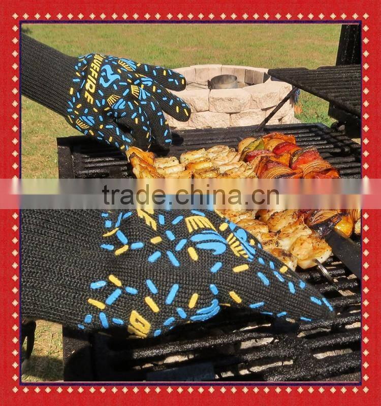 Forearm Protection BBQ Gloves Great For Kitchen, Grill, Fireplace Accessories